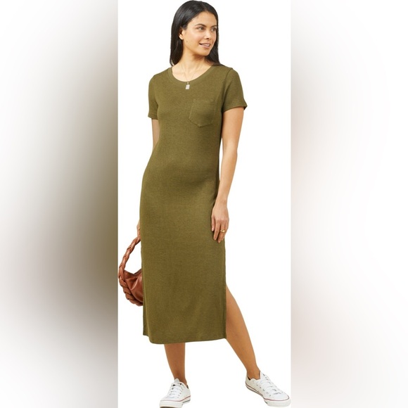 *NWT* Outerknown Neptune Tee Midi Dress - Picture 1 of 5